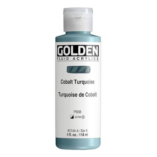 Golden Fluid Acrylics - Cobalt Turquois - 4 oz Bottle