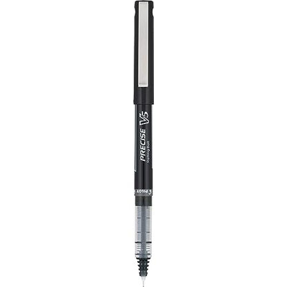 PILOT Precise V5 Rollerball Pens,Extra Fine Point 0.5 mm Black Pens,Black,- Ideal for School,Journaling & Office Writing,12 Count (Pack of 2) - color: Black, size: 12 Count (Pack of 2)