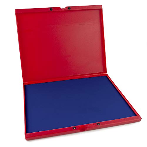 MaxMark Industrial Stamp Pad - Extra Large 9.25" x 12.25" Stamp Pad - Blue Ink - color: Blue, size: 9.25" x 12.25"
