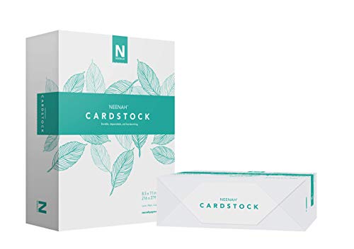 Neenah Vellum Bristol Cardstock, Lightweight, 2 Packs of 325 Sheets/650 Sheets, 67 lb/147 gsm, 94 Brightness, 8.5" x 11" - MORE SHEETS! (91633-01) - size: 2-Pack