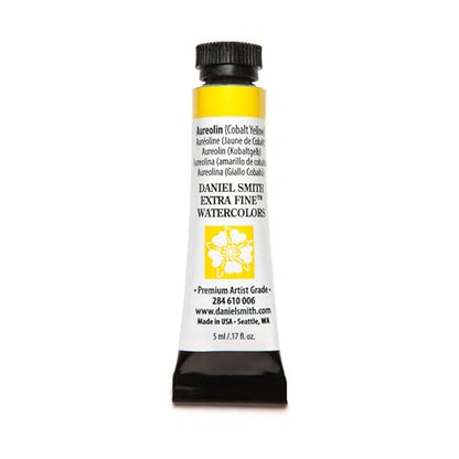 Daniel Smith Extra Fine Watercolor Paint, 5ml Tube, Aureolin(Cobalt Yellow), 284610006 - color: Aureolin (Cobalt Yellow)
