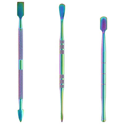 suiwotin 3PCS Wax Carving Tools, Rainbow, Stainless Steel - color: Rainbow - 3PCS