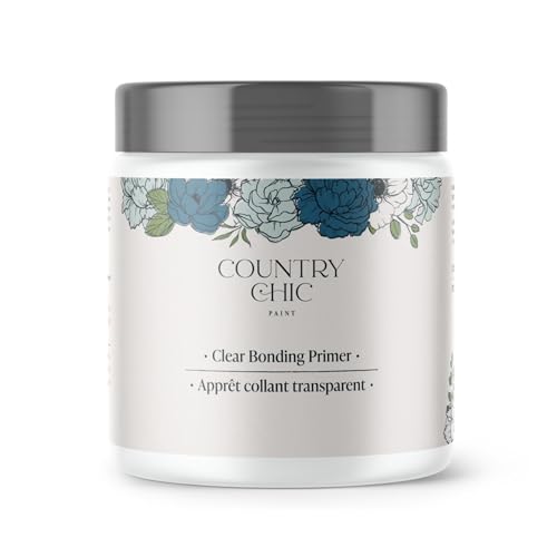 Clear Bonding Primer - Chalk Style Furniture Paint Surface Prep Clear Primer Base Coat - Adhesive Furniture & Decor Primer for Laminate, Glass, Metal, Oil-Based Paint or Stain - Quart (32 oz) - size: 32 Fl Oz (Pack of 1)