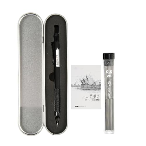 0.5mm Mechanical Pencils Set Sketching Pencils Metal Automatic Pencils Drawing Pencils for Sketching Drawing and Writing