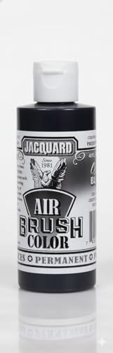 Jacquard Airbrush Color 4Oz Opaque Black - color: Opaque Black, size: 4 Fl Oz (Pack of 1)