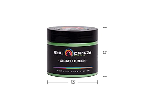 Eye Candy Pigments Premium Green Mica Powder - Sibafu Green (50gr) - for Epoxy, Resin, Soap, Paint, Woodworking, Acrylic Pouring, Bath Bombs, Fishing Lures - DIY Arts and Crafts Additive - color: Sibafu Green