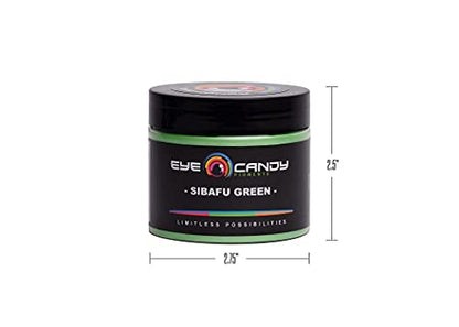 Eye Candy Pigments Premium Green Mica Powder - Sibafu Green (50gr) - for Epoxy, Resin, Soap, Paint, Woodworking, Acrylic Pouring, Bath Bombs, Fishing Lures - DIY Arts and Crafts Additive - color: Sibafu Green