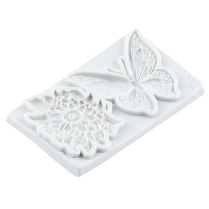 Butterfly Flower Polymer Clay Molds Butterfly Floral Silicone Mold - color: Style F