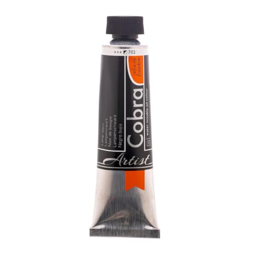 Cobra Water-Mixable Oil Color 40 ml Tube - Lamp Black