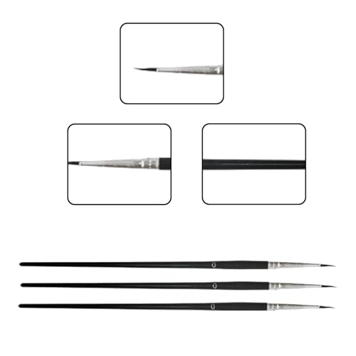 60-Piece Small Paint Brushes Set for Crafts – Fine Detail #0 Mini Brushes for Delicate Artwork, Watercolor, and Face Painting