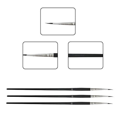 60-Piece Small Paint Brushes Set for Crafts – Fine Detail #0 Mini Brushes for Delicate Artwork, Watercolor, and Face Painting