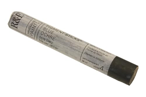 R&F Pigment Stick 38Ml Blue Ochre - color: Blue Ochre, size: 1 Count (Pack of 1)