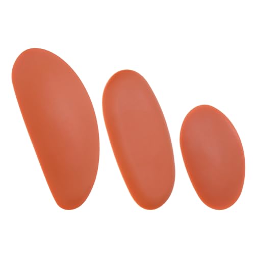 HARFINGTON 3pcs Pottery Ribs, Soft Silicone Rubber Clay Ceramic Sculpting Tools Set for Finishing Shaping and Smoothing Removing Finger Marks