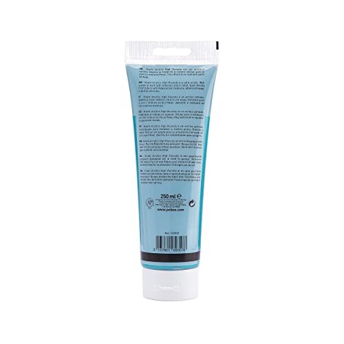 PEBEO Studio Acrylics High Viscosity, Fine Acrylic, 250 ml - Iridescent Blue Green, (169357), 8.45 Fl Oz (Pack of 1) - color: Iridescent Blue Green, size: 8.45 Fl Oz (Pack of 1)
