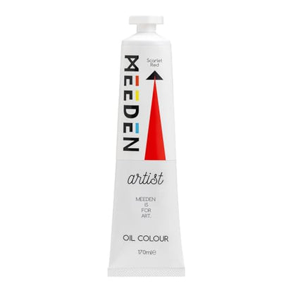 MEEDEN Artist Grade Oil Paint: Scarlet Red - 170ml/5.7oz Tube | Professional Art Paints and Supplies for Canvas Painting - color: Scarlet Red, size: 5.7 Fl Oz (Pack of 1)