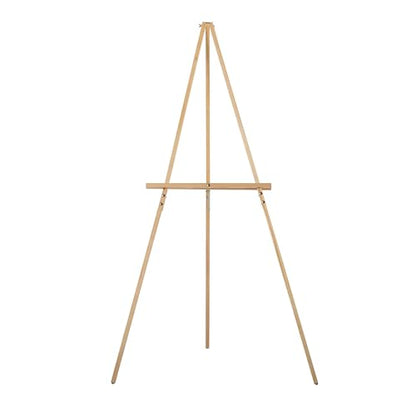 Studio Designs Wood A-Frame Tripod Display Easel Stand – Adjustable Wooden Art Stand for Canvas, Painting, Signage, Posters, Wedding Décor & Event Displays, Natural