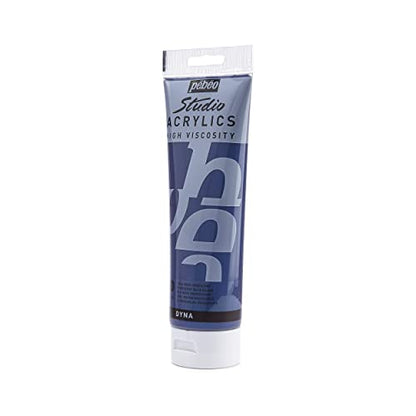 PEBEO Studio Acrylics High Viscosity, Fine Acrylic, 250 ml - Iridescent Blue Black, 8.45 Fl Oz (Pack of 1) - color: Iridescent Blue Black, size: 8.45 Fl Oz (Pack of 1)