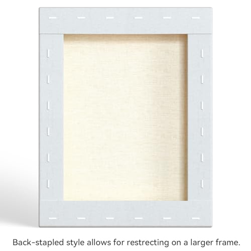 PHOENIX 11x14 Inch 2 Pack Gallery Canvas - 1.5 in Thick Canvases for Painting - Deep Edge 100% Cotton 11 Oz. Gesso Primed White Blank Professional Canvas Oil & Acrylic Paints - size: 11"x14", style: Gallery