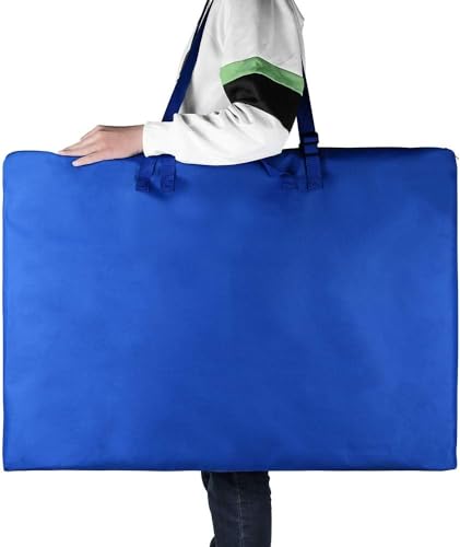 Large Size Art Portfolio Tote with Nylon Shoulder,24"X 36"Light Weight Waterproof Poster Board Storage Bag, Drawing Painting Sketch Bag for Student Art Work Portfolio and Artist