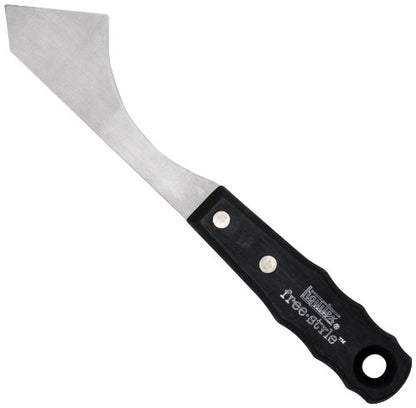 Liquitex Professional Freestyle Large Painting Knife, No. 9 | Rustproof Stainless Steel Knife Blade, Non-Slip Ergonomic Handle for Grip, Riveted Handle for Durability - size: Large, style: No. 9