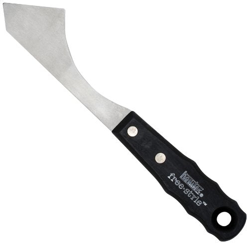 Liquitex Professional Freestyle Large Painting Knife, No. 9 | Rustproof Stainless Steel Knife Blade, Non-Slip Ergonomic Handle for Grip, Riveted Handle for Durability - size: Large, style: No. 9
