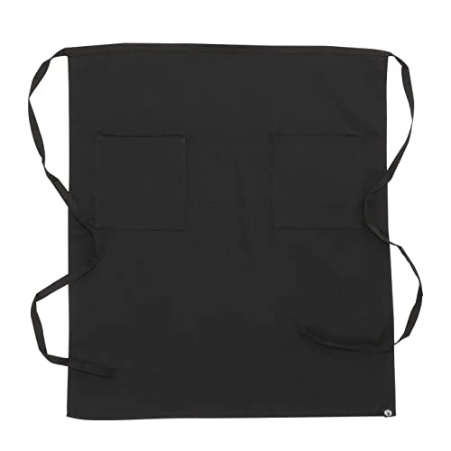 Chef Works Unisex Two Pocket Bistro Apron - color: Black