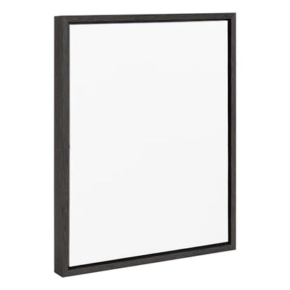 Kate and Laurel Sylvie Blank Framed Canvas Wall Art; 16x20 Dark Gray; Modern Empty Canvas for Paint-Your-Own Art; Ready to Paint Premium Canvas Already Framed - color: Sylvie Dark Gray