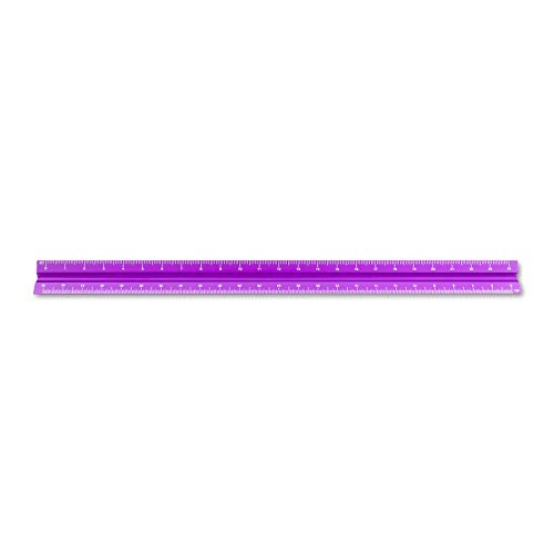 Alumicolor Aluminum Engineer Solid Drafting Scale, 12IN, Purple - color: Purple, size: 12 Inch, style: Engineer