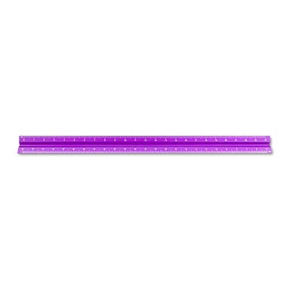Alumicolor Aluminum Engineer Solid Drafting Scale, 12IN, Purple - color: Purple, size: 12 Inch, style: Engineer