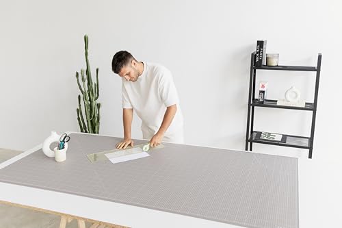Elan Cutting Mat 36x72 Black & Taupe, Extra Large Self Healing Cutting Mat 36 x 72 Inch, 5-Ply Craft Board Black, Hobby Board for Sewing and Quilting - style: 72 x 36"