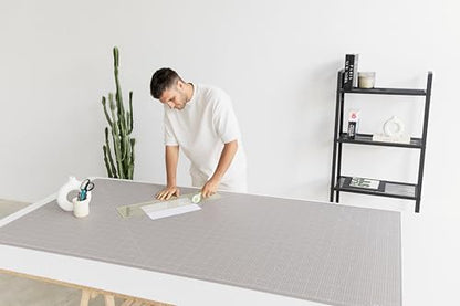 Elan Cutting Mat 36x72 Black & Taupe, Extra Large Self Healing Cutting Mat 36 x 72 Inch, 5-Ply Craft Board Black, Hobby Board for Sewing and Quilting - style: 72 x 36"
