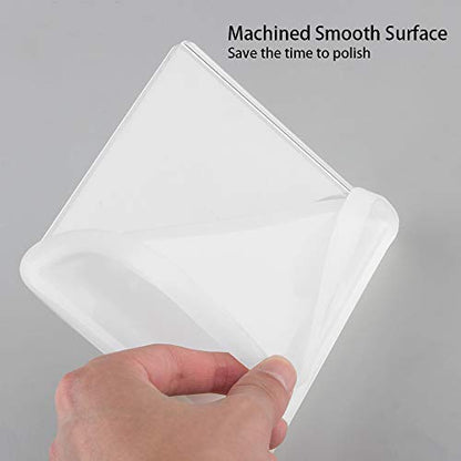 Tomorotec Resin Molds Silicone, 7 Pack Epoxy Casting Mold for DIY Coaster | Assorted Shapes Including Heart And Ellipse, Smooth Non-Stick For Easy Release, BPA-Free