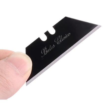 Bates- Utility Knife Blades, 60 Pack, Black, Replacement Blade for Box Cutters with Plastic Case - color: Black in Boxes, size: 60 Pack