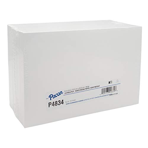 UCreate Mixed Media Art Paper, Wet or Dry Media, White