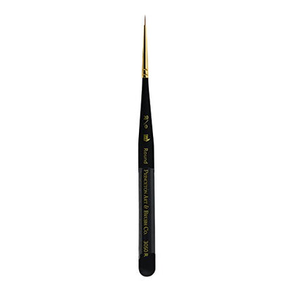 Princeton Mini-Detailer Round Brush, Synthetic, Short Handle, Size 20/0 inch, 1 Count - color: Black, size: 20/0
