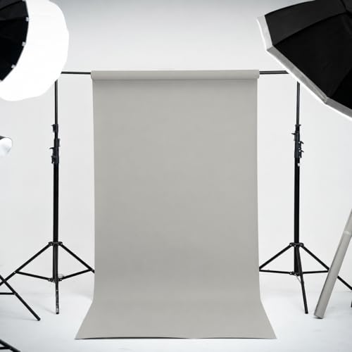 Kate Seamless Paper Backdrop for Photography Light Gray Photo Backdrop Paper (53''x16.4' Pursuit Grey) - color: Pursuit Grey, size: 53''x16.4'