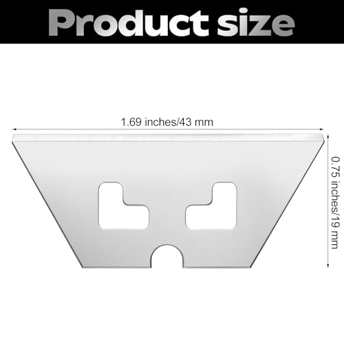 Lothee 200 Pcs Box Cutter Blades Refills, Safety Point Blade for Replacement Razor for Cutters Cuts Boxes, Cardboard, Tape, Plastic Straps, and More