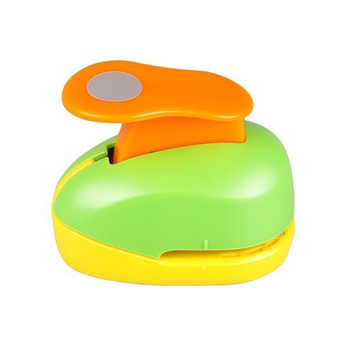 Circle Punch 1/2 inch Craft Lever Circle Shape Lever Punch Handmade Paper Candy Color By Random 1/2 inch（12mm） - color: EVA-Circle-1/2