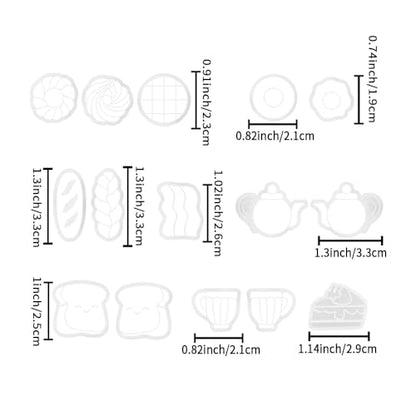 Food Shape Polymer Clay Cutters Set – Molds, Clay Cutters for Polymer Clay, Clay Earring Tools（Non-Food Items） - color: E color