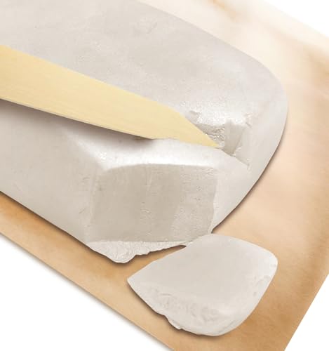Premium Air Dry Clay - 3.3lbs Natural Modeling Pottery Clay for Wheel, Clay for School Classrooms -White - color: White