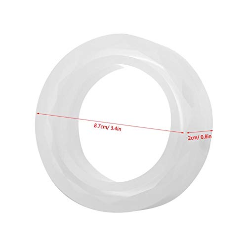 Bracelet Silicone Resin Molds, Clear Round Silicone Bangle Mold for Making DIY Crafts Supplies Polymer Clay Crafting