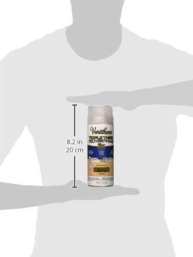 Varathane Triple Thick Polyurethane Matte Wood Finish Spray | One Coat Protection, Self-Leveling Formula, Scratch And Stain Resistance, Aerosol Application, 11.25 Oz - size: 11.25 oz Spray (Pack of 1), style: Matte