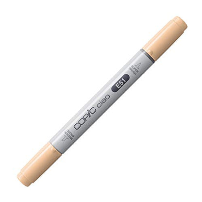 Copic Markers E51 Ciao with Replaceable Nib, Milky White - color: Milky White
