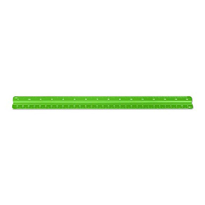 Alumicolor Aluminum Combination Solid Drafting Scale, 12IN, Green - color: Green, size: 12 Inch, style: Combination