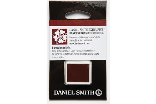 DANIEL SMITH Extra Fine Watercolor Half Pan Burnt Sienna Light (284650230) - color: Burnt Sienna Light