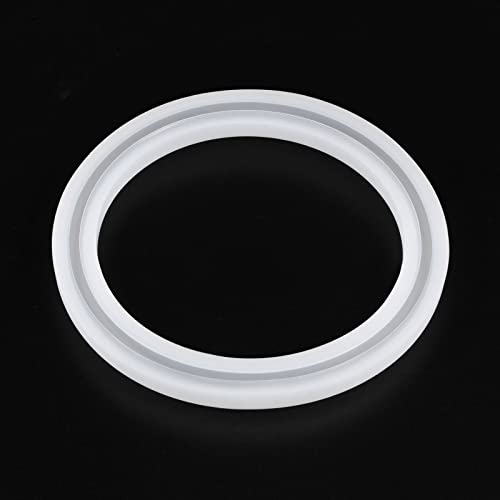 HARFINGTON Bracelet Mold Bangle Ring Mold Silicone Round Epoxy 90mm Wristlet Keychains Mold for DIY Resin Bangle Bracelet Car Key Chain Jewelry Making - size: 85mmx110mm