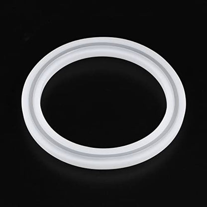 HARFINGTON Bracelet Mold Bangle Ring Mold Silicone Round Epoxy 90mm Wristlet Keychains Mold for DIY Resin Bangle Bracelet Car Key Chain Jewelry Making - size: 85mmx110mm