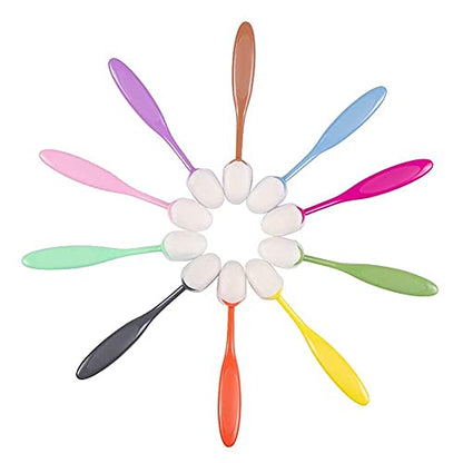 Yoseng 10 Pcs Ink Blending Brushes,with Protective Covers for Card Making | Color-Coded Handles Stencil Brushes,Background Blender Craft Brushes,Paper Crafter Artist Tool,Brush Head Diameter 0.86" - color: 10 Color With Cover