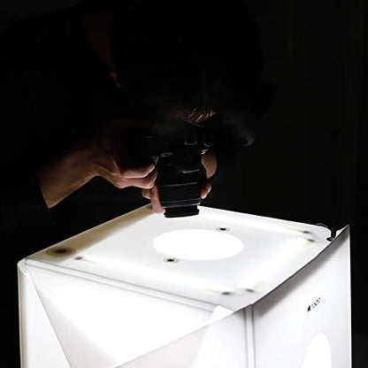 Foldio2 Plus + Extra Lights (15inch Lightbox for Product Photography with Extra Lights / 15" x 15" / Portable Studio, Dimmable LED Chips, CRI 97+, Background Sheet Included) - size: Foldio2 Plus + Extra Lights