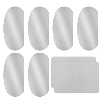 YOKIVE 6Pcs Steel Pottery Tools, Serrated Scraper Clay Ribs 3.94" x 1.97" Stainless Steel Sculpture Modeling Cutter Ceramic Tools with 2 Gray Chamois Cloth - color: Gray Chamois Cloth, size: 3.94" x 1.97"